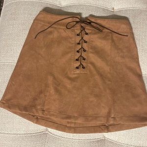 Agaci brown skirt perfect for fall!